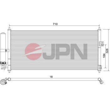 60C9109JPN CHŁODNICA KLIMATYZACJI JPN підбір по vin на Brocar