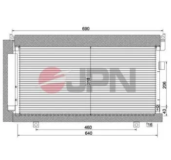 60C9132JPN CHŁODNICA KLIMATYZACJI JPN підбір по vin на Brocar