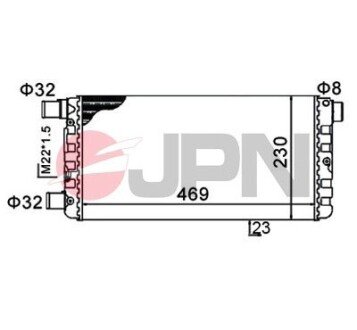 60C9016JPN CHŁODNICA SILNIKA JPN підбір по vin на Brocar