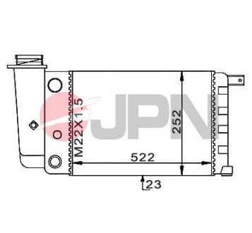 60C9015JPN CHŁODNICA SILNIKA JPN підбір по vin на Brocar