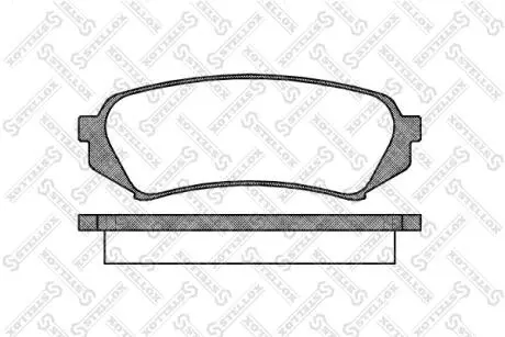 717000BSX Тормозные колодки дисковые зад. Toyota Land Сruiser (J100) 4,2 98-/Lexus LX II (UZJ100) 02- STELLOX подбор по vin на Brocar