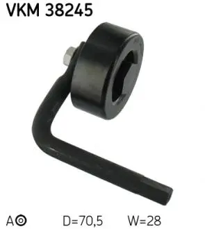 VKM38245 Ролик модуля натяжителя ремня SKF підбір по vin на Brocar