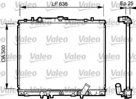 734424 Радіатор охолодження VALEO підбір по vin на Brocar