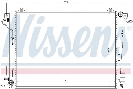 67069 Радиатор охлаждения NISSENS подбор по vin на Brocar