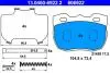Комплект гальмівних колодок, дискове гальмо 13.0460-6922.2