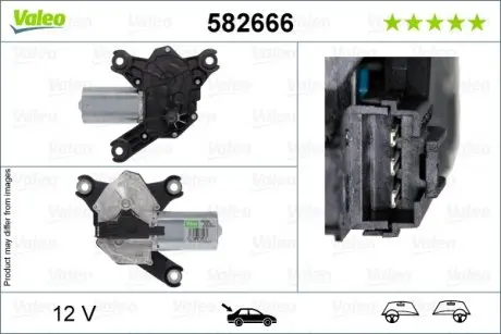 582666 Двигатель стеклоочистителя VALEO подбор по vin на Brocar