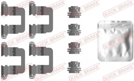 1090106 Комплект монтажний гальмівних колодок Honda Civic X 16> QUICK BRAKE підбір по vin на Brocar