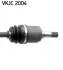 VKJC2004 PÓŁOŚ MAZDA 2 1,3/1,5 LE. 637MM SKF підбір по vin на Brocar