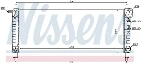 63298 Радиатор охлаждения NISSENS подбор по vin на Brocar