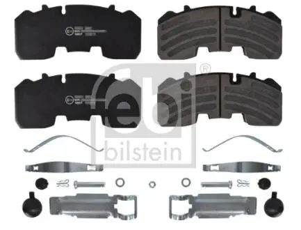 16607 Колодки гальмівні (передні/задні) BPW SKH 97- (з датчиками) FEBI BILSTEIN підбір по vin на Brocar