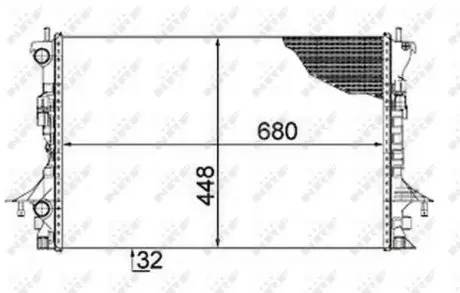58479 Теплообмінник NRF підбір по vin на Brocar