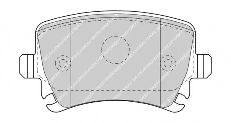 FDB5107 Тормозные колодки, дисковые. FERODO подбор по vin на Brocar