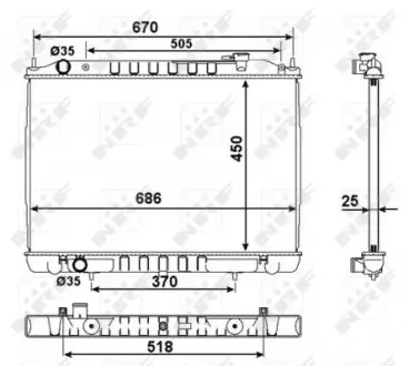 58418 Теплообмінник NRF підбір по vin на Brocar
