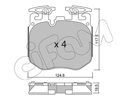 82211470 KLOCKI HAMULC. BMW 7 G11,G12 16- PRZÓD CIFAM подбор по vin на Brocar