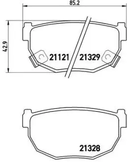 P56010 Тормозные колодки дисковые BREMBO подбор по vin на Brocar