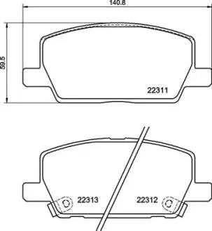 P07012 Гальмівні колодки дискові BREMBO підбір по vin на Brocar