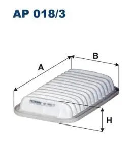 AP0183 Фільтр повітряний FILTRON підбір по vin на Brocar