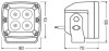 LEDWL101SP LAMPA LEDRIVING CUBE VX80-SP OSRAM підбір по vin на Brocar