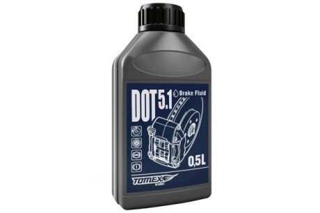 DO50 PŁYN HAMULC. DOT5.1 0.5L TOMEX підбір по vin на Brocar