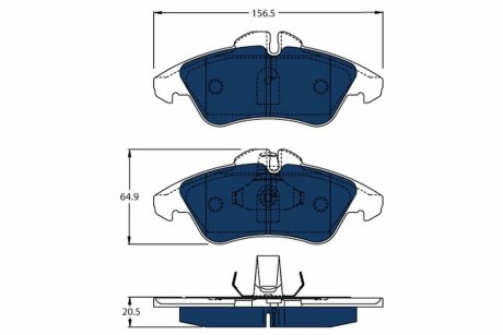 GDB1220BTE KLOCKI HAM. TRW подбор по vin на Brocar