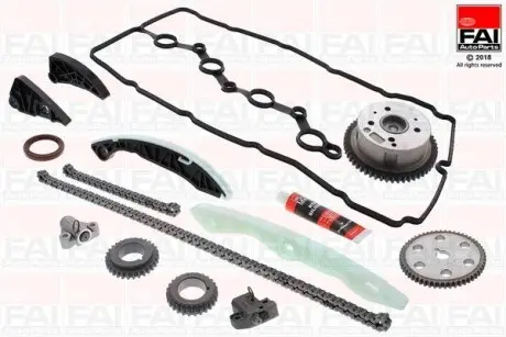 TCK254VVT ZESTAW ŁAŃCUCHA ROZRZĄDU HYUNDAI 2,0/2,4 IX35/SANTA FE/KIA (Z KOŁEM ZMIENNYCH FAZ) FAI AUTOPARTS підбір по vin на Brocar
