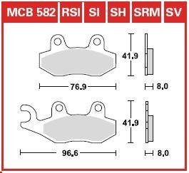 MCB582SV Тормозные колодки TRW подбор по vin на Brocar