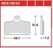 MCB780SV Комплект гальмівних колодок, дискове гальмо MCB780SV TRW TRW підбір по vin на Brocar