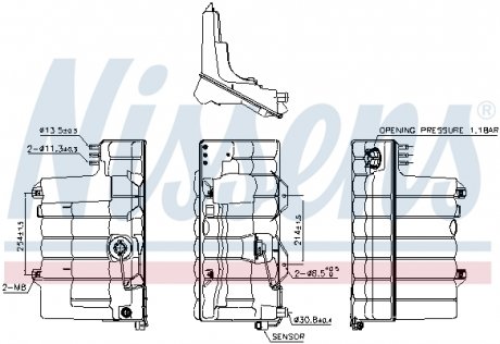 996037 Расширительный бак охлаждения NISSENS підбір по vin на Brocar