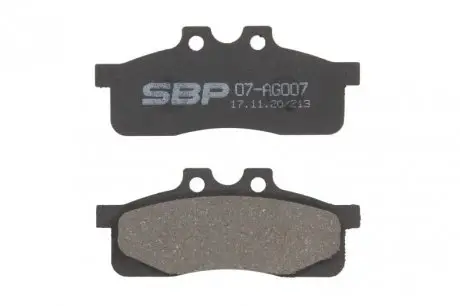 07AG007 Тормозные колодки, дисковые SBP подбор по vin на Brocar