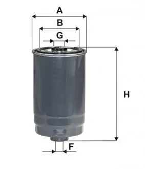 WF8537 Фильтр топливный WIX FILTERS підбір по vin на Brocar