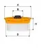 Фільтр паливний TOYOTA LC 4.5 D 08- (вир-во WIX-FILTERS) WF8503
