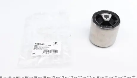 590343 Сайлентблок важеля (переднього/знизу/спереду/всередині) BMW 5 (E60-E61)/7 (E65-E67) 01- (12x70x76) HUTCHINSON підбір по vin на Brocar