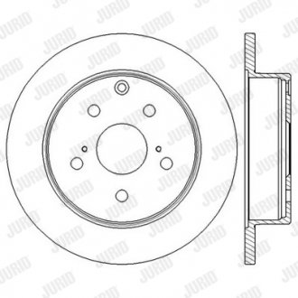 562601JC Гальмівний диск JURID підбір по vin на Brocar