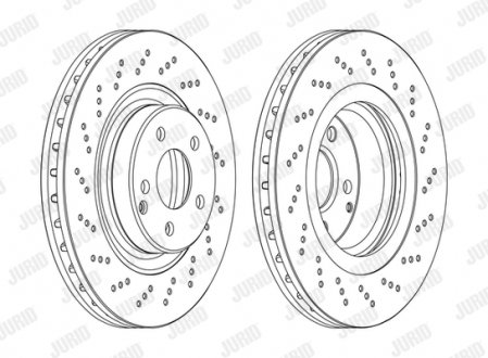 562673JC1 TARCZA HAM./PRZ/ MERCEDES BENZ E-CLASS 0 2-09 JURID підбір по vin на Brocar