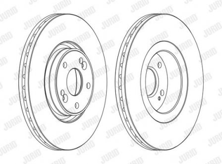 562593JC1 Диск гальмівний JURID підбір по vin на Brocar