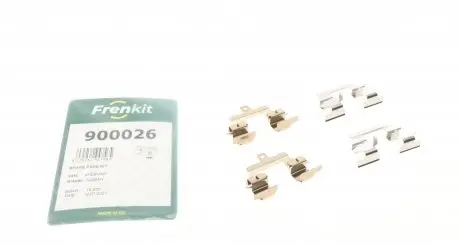 900026 Планка супорта (заднього) прижимна (к-кт) Renault Koleos 09-/Nissan Qashqai/X-Trail 07-13 (Akebono) FRENKIT підбір по vin на Brocar
