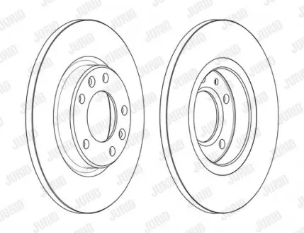563166JC Диск тормозной (задний) Citroen C4 13-/Berlingo/Peugeot Partner 18- (268x12) PRO JURID подбор по vin на Brocar