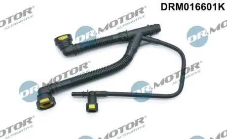 DRM16601K Шланг вентиляції пластиковий з фітингами DR.MOTOR підбір по vin на Brocar