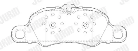 573804J KLOCKI HAM./PRZ/ PORSCHE 911 3,6 08- JURID подбор по vin на Brocar