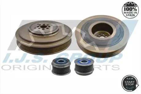 171098KIT Шків коленвала Audi/VW 2.7/3.0TDI 02- (6PK) IJS GROUP підбір по vin на Brocar