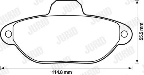 571749J Комплект тормозных колодок, дисковый тормоз JURID подбор по vin на Brocar