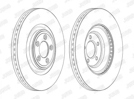 562692JC1 TARCZA HAM./PRZ/ JAGUAR XF 08- JURID подбор по vin на Brocar