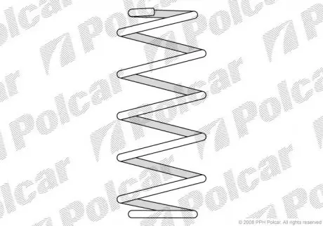 ST382042 Пружина NISSAN MICRA K12 POLCAR підбір по vin на Brocar