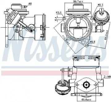 98297 Клапан рециркуляціі ВГ (EGR) First Fit NISSENS підбір по vin на Brocar