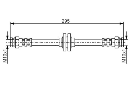 1987476632 Тормозной шланг BOSCH підбір по vin на Brocar