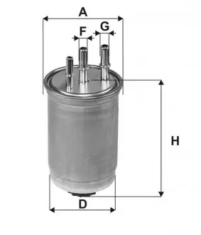 WF8569 Фільтр паливний FORD TRANSIT 1.8 TDCI 06-13 (вир-во WIX-FILTERS) WIX FILTERS підбір по vin на Brocar
