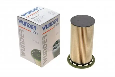 WB141 Фильтр топливный Audi A3/Q2/TT/Skoda Octavia/SuperB/VW Caddy/Golf/Passat/Polo/Tiguan 1.6/2.0D 09- WUNDER FILTER подбор по vin на Brocar