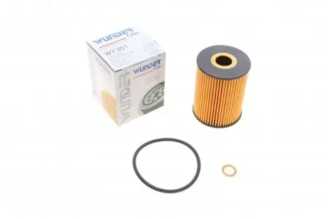 WY351 Фільтр масляний Chevrolet Captiva/Cruze/Epica/Lacetti/Nubira/Opel Antara 2.0D 05- WUNDER FILTER підбір по vin на Brocar