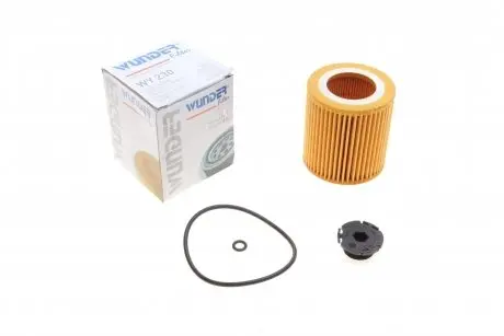 WY230 Фильтр масляный BMW 1-5 2.0/2.8 11-/X5 4.0E/X6 3.5 09-19 WUNDER FILTER подбор по vin на Brocar