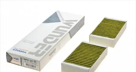 WPK227 Фільтр салону BMW X3 (F25)/X4 (F26) 2.0/3.0D 10-18 (вугільний) WUNDER FILTER підбір по vin на Brocar